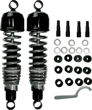 Load image into Gallery viewer, EMGO CLASSIC SHOCKS W/CLEVIS MOUNT BLACK/CHROME 340 MM 17-05532