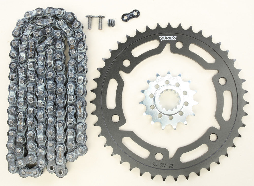 VORTEX SPROCKET/CHAIN KIT BLACK CK6341-atv motorcycle utv parts accessories gear helmets jackets gloves pantsAll Terrain Depot