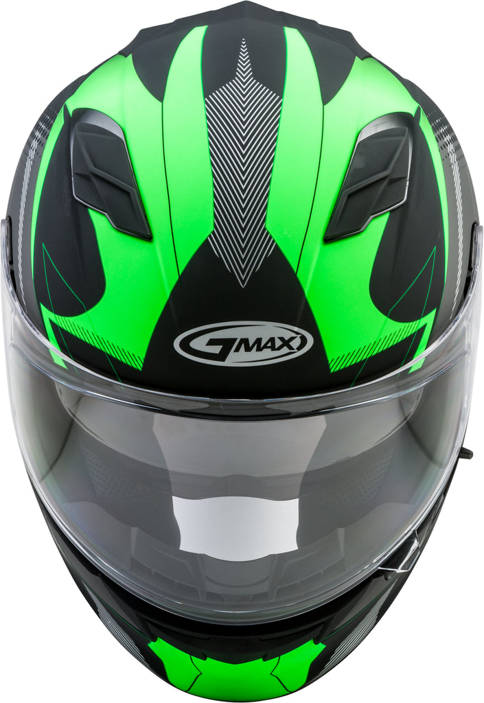 GMAX FF-98 FULL-FACE APEX HELMET MATTE BLACK/NEON GREEN XS G1981673