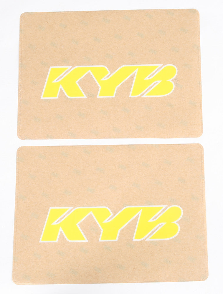 D'COR UPPER FORK DECAL KYB YELLOW 40-80-133