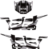 D'COR POL RZR4 COMPLETE GRAPHIC KIT SILVER/BLACK 20-60-119