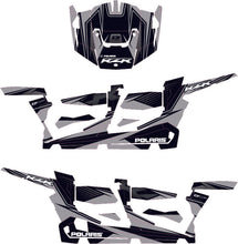 Load image into Gallery viewer, D'COR POL RZR COMPLETE GRAPHIC KIT SILVER/BLACK 20-60-118