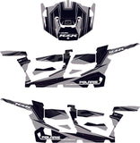 D'COR POL RZR COMPLETE GRAPHIC KIT SILVER/BLACK 20-60-118