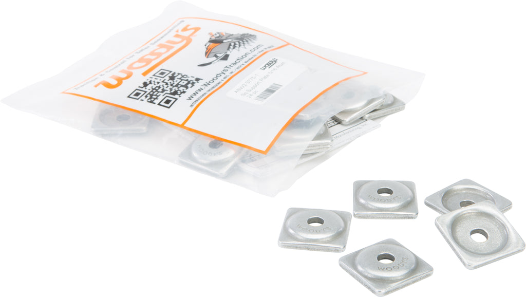 WOODYS DIGGER SUPPORT PLATES SQUARE ALUM. 5/16" 24/PK ASW2-3775-atv motorcycle utv parts accessories gear helmets jackets gloves pantsAll Terrain Depot