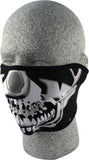 ZAN HALF FACE MASK CHROME SKULL WNFM023H