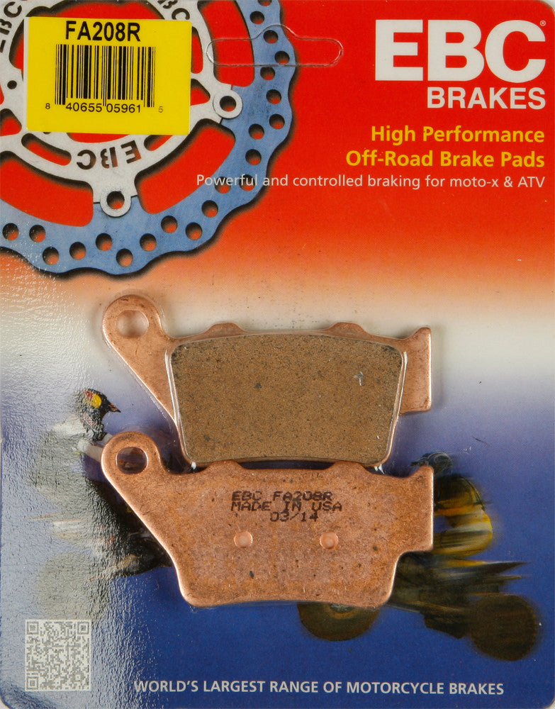 EBC BRAKE PADS FA208R-atv motorcycle utv parts accessories gear helmets jackets gloves pantsAll Terrain Depot
