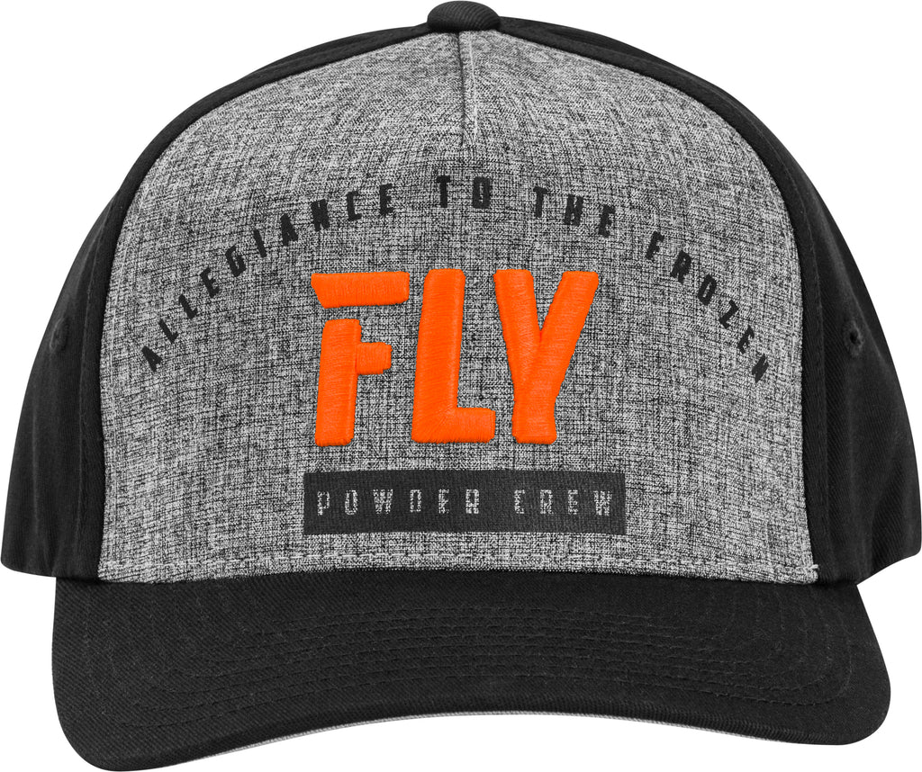 FLY RACING FLY FLEX-FIT POWDER CREW HAT ORANGE SM-MD 351-0598S