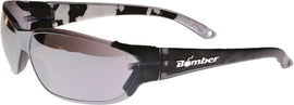 BOMBER H-BOMB SAFETY EYEWEAR SMOKE W/MIRROR LENS HF105