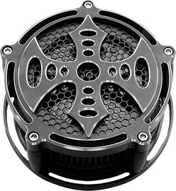 PREC. BILLET BILLET AIR CLEANER BAD AXE BLACK BAX-210-3H-BLK