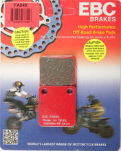 Load image into Gallery viewer, EBC BRAKE PADS FA54X-atv motorcycle utv parts accessories gear helmets jackets gloves pantsAll Terrain Depot