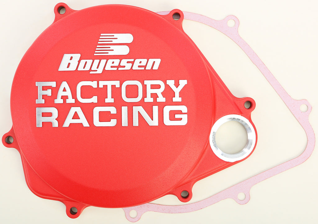 BOYESEN FACTORY RACING CLUTCH COVER RED CC-06CR