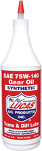 Load image into Gallery viewer, LUCAS SYNTHETIC GEAR OIL 75W-140 QT 10121