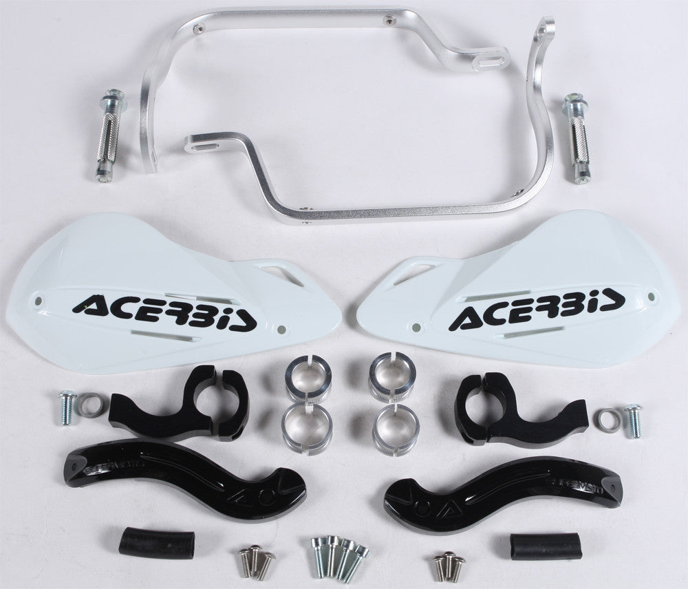 ACERBIS SUPERMOTO X-STRONG HANDGUARDS WHITE 2141970002-atv motorcycle utv parts accessories gear helmets jackets gloves pantsAll Terrain Depot