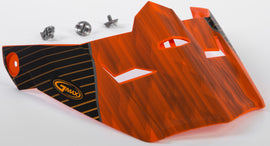GMAX VISOR W/SCREWS COLFAX MX-46 MATTE ORANGE/BLACK MD-2X G046880