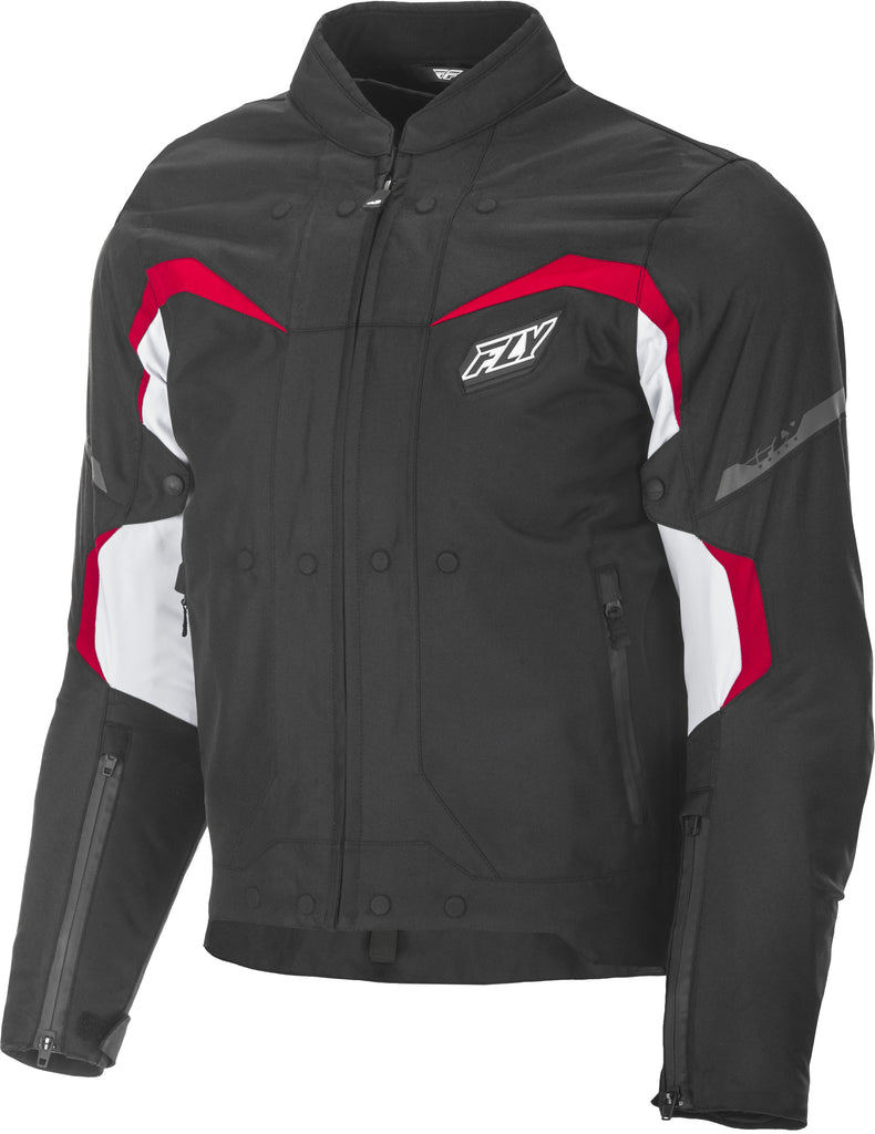 FLY RACING BUTANE JACKET BLACK/WHITE/RED SM 477-2041-2