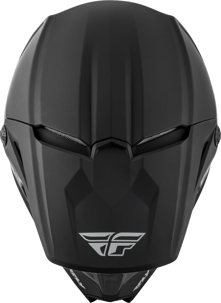FLY RACING YOUTH KINETIC SOLID HELMET MATTE BLACK YL 73-3470YL