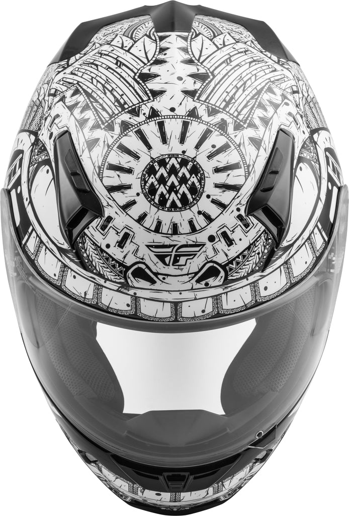 FLY RACING REVOLT CODEX HELMET WHITE/BLACK XS 73-8376XS