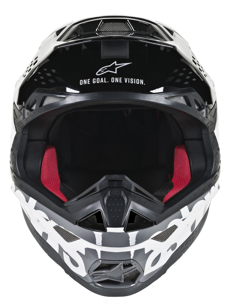 ALPINESTARS S.TECH S-M8 RADIUM HELMET WHITE/BLACK/GREY XS 8301519-2182-XS