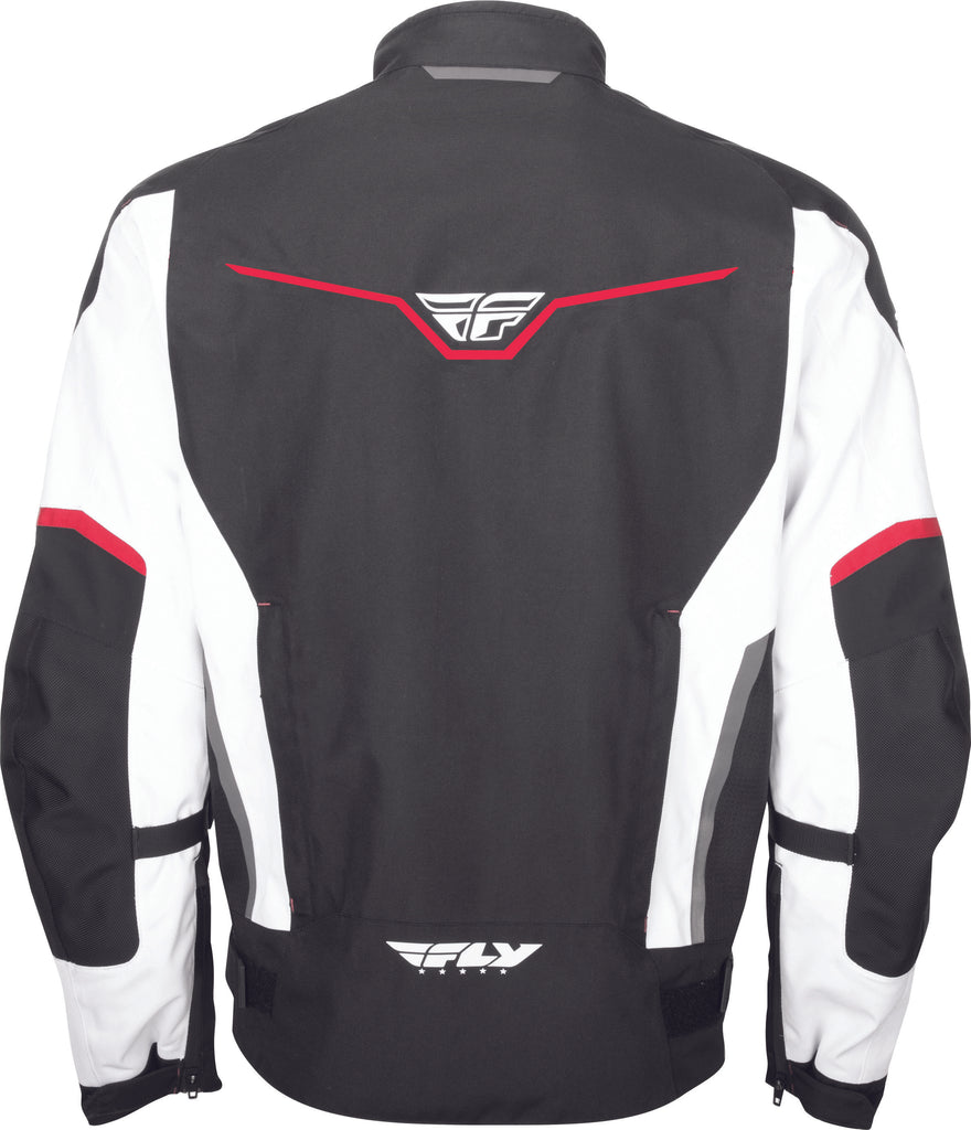 FLY RACING STRATA JACKET BLACK/WHITE/RED 2X 477-2101-6
