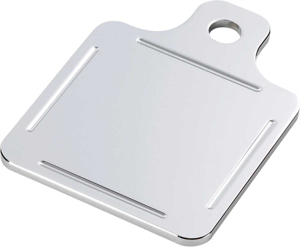 NOVELLO CENTER MOUNT INSPECTION PLATE BALL MILLED CHROME NIL-INS6