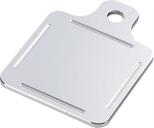 Load image into Gallery viewer, NOVELLO CENTER MOUNT INSPECTION PLATE BALL MILLED CHROME NIL-INS6