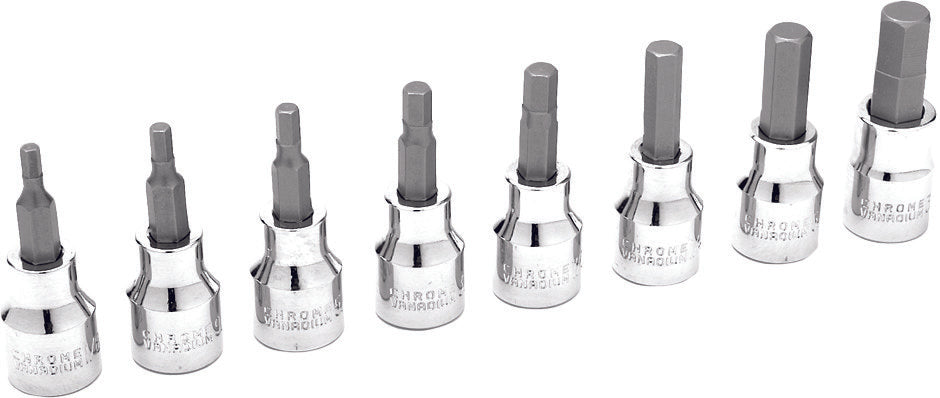 PERFORMANCE 8 PC 3/8" SAE HEX BIT SET W38870