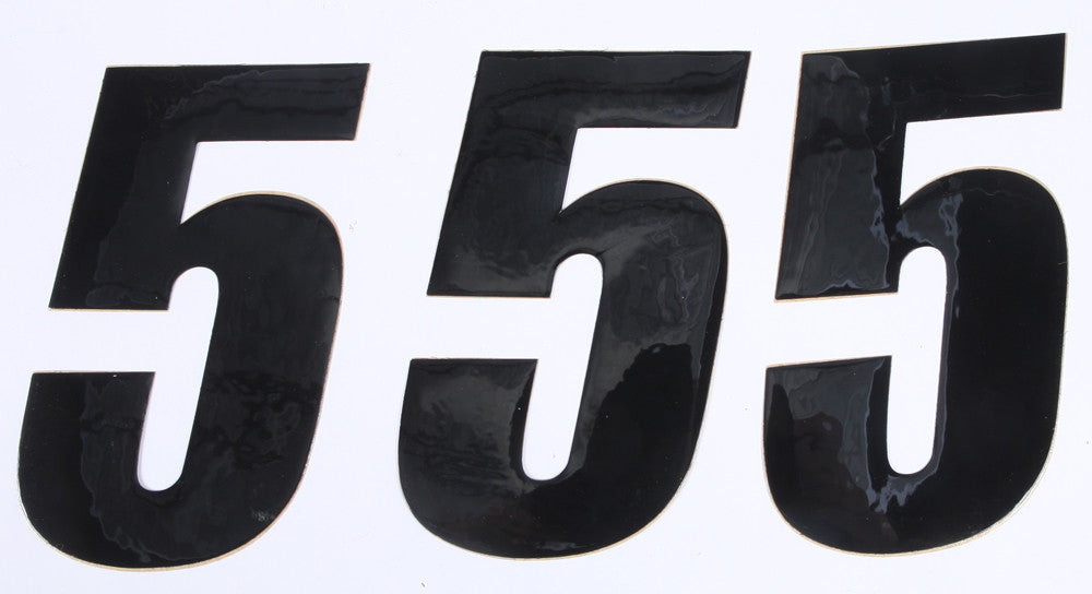 D'COR NUMBER 5 BLACK 6" 3/PK 45-26-5