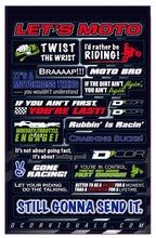 Load image into Gallery viewer, D'COR KIDS MOTO TALK DECAL SHEET 40-90-114