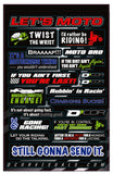 D'COR KIDS MOTO TALK DECAL SHEET 40-90-114