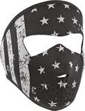 ZAN NEOPRENE SMALL MASK BLACK WHITE FLAG WNFMS091