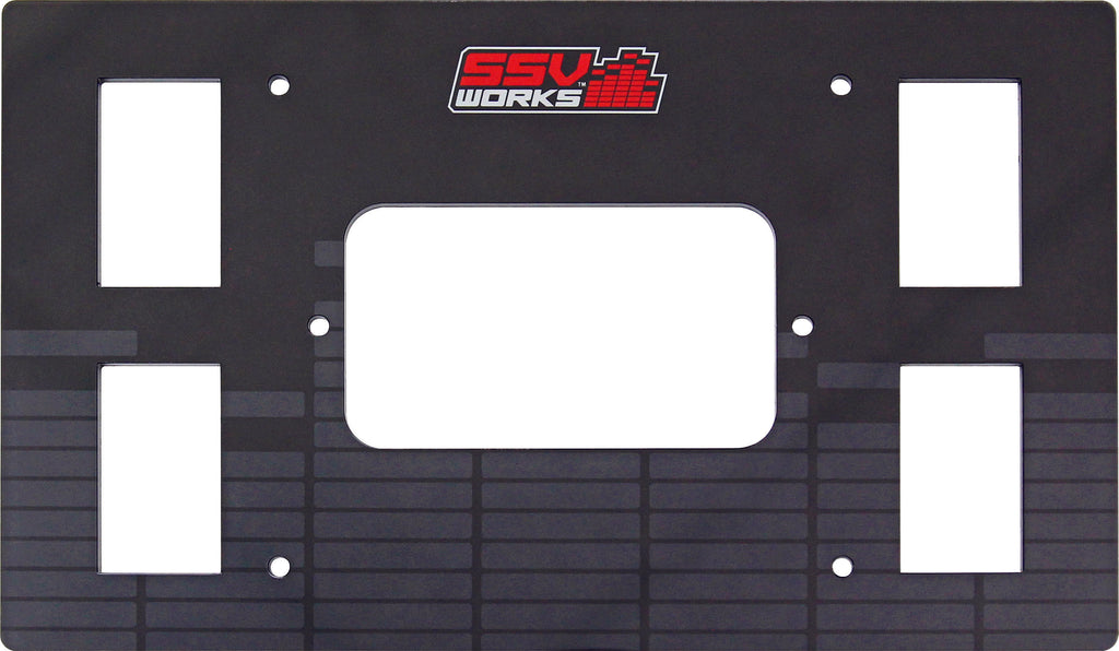 SSV WORKS SSV DASH PLATE KIT POL RZR RZ3-DM3