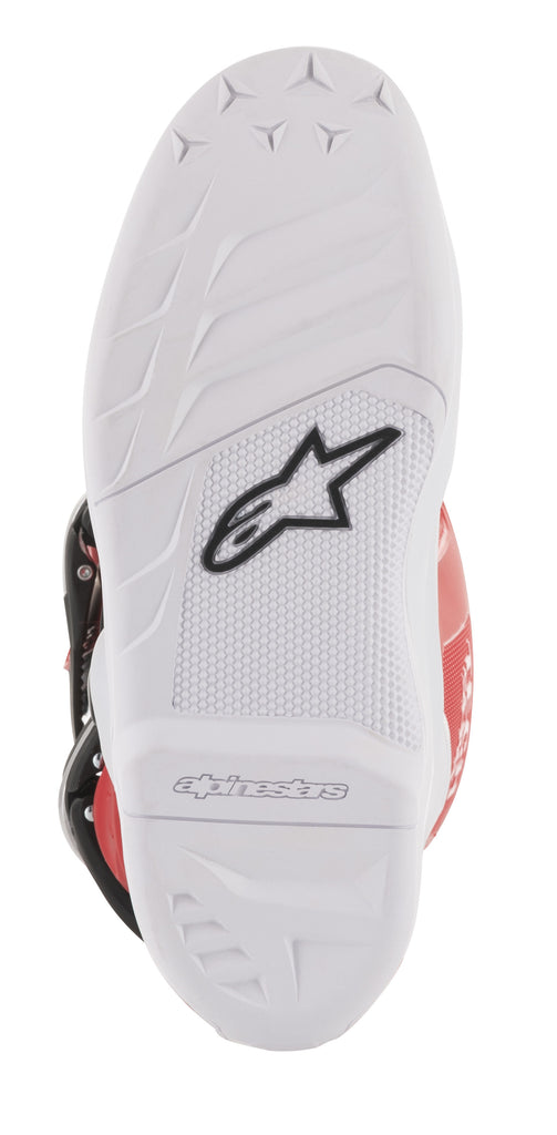 ALPINESTARS YOUTH TECH 7S BOOTS WHITE/RED/GREY SZ 08 2015017-238-8
