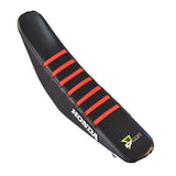 D'COR SEAT COVER BLACK/RED W/RIBS 30-10-461