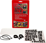 HARDLINE ATV LICENSE PLATE KIT WHITE 2340W