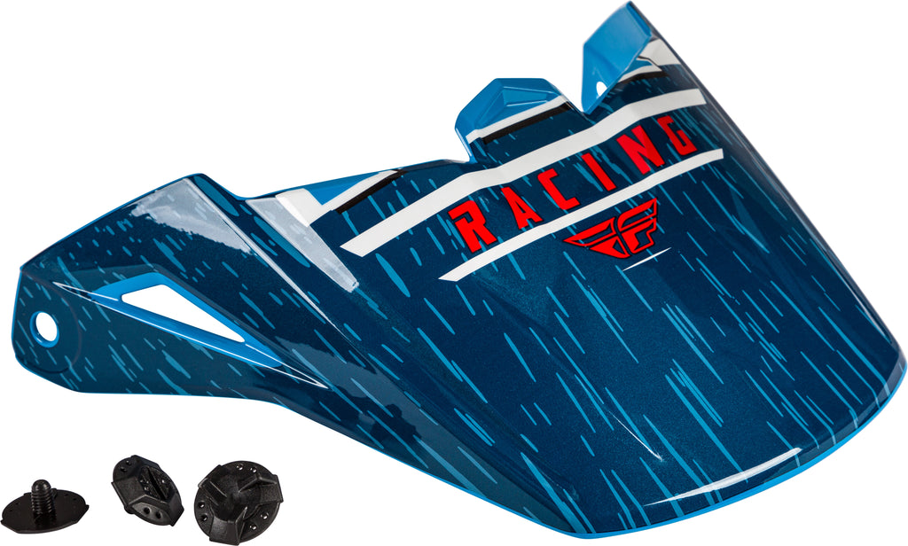 FLY RACING KINETIC K120 HELMET VISOR BLUE/WHITE/RED 73-88171