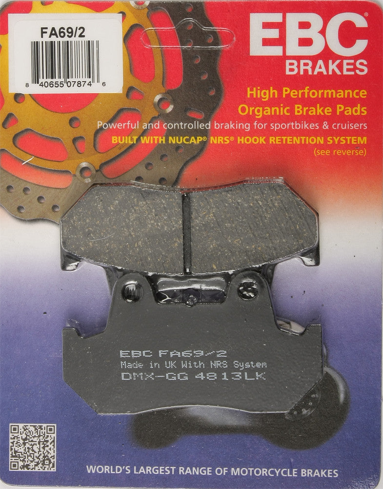 EBC BRAKE PADS FA69/2-atv motorcycle utv parts accessories gear helmets jackets gloves pantsAll Terrain Depot