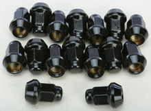 Load image into Gallery viewer, AWC LUG NUTS BLACK POL 3/8"-24 60' TAPERED 16/PK ALUGB-13BX