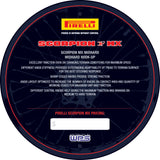 PIRELLI TIRE INSERT DISPLAY SIGN SCORPION MX MID-HARD PIRELLI SC HARD SIGN