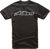ALPINESTARS BLAZE TEE BLACK/WHITE 2X 1032-72032-1020-2X