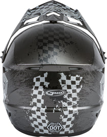 GMAX YOUTH MX-46Y OFF-ROAD ANIM8 HELMET DARK SILVER/BLACK YS G3461540