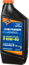 Load image into Gallery viewer, FIRE POWER SYNTHETIC BLEND 4-STROKE OIL 10W-40 QT 12/CASE 196982