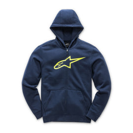 ALPINESTARS YOUTH AGELESS FLEECE NAVY/HI VIS YELLOW MD 3038-53010-7055-M