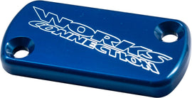WORKS BILLET FRONT BRAKE COVER BLUE 21-001