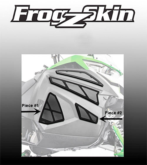 FROGZ SKIN LOWER EXHAUST SIDE PANEL VENTS 2/PC FRONT/REAR EXHAUST F0339