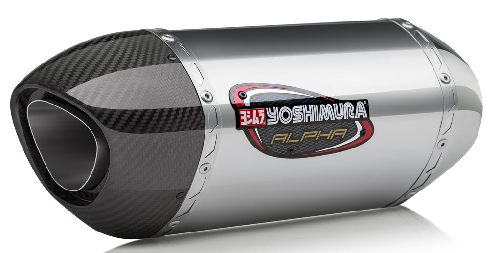 YOSHIMURA EXHAUST SIGNATURE ALPHA SLIP-ON SS-SS-CF 11100EM520