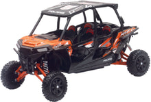 Load image into Gallery viewer, NEW-RAY REPLICA 1:18 UTV POLARIS RZR 4 TURBO XP ORANGE 57843A