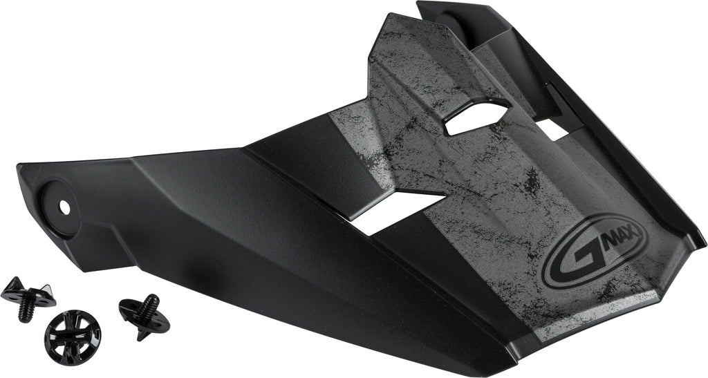 GMAX VISOR W/SCREWS DOMINANT MX-46Y MATTE BLACK/GREY YS-YL G046906