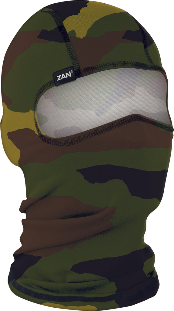 ZAN BALACLAVA POLYESTER WOODLAND CAMO WBP118