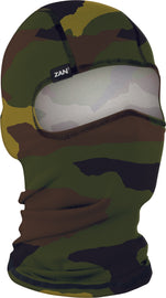 ZAN BALACLAVA POLYESTER WOODLAND CAMO WBP118