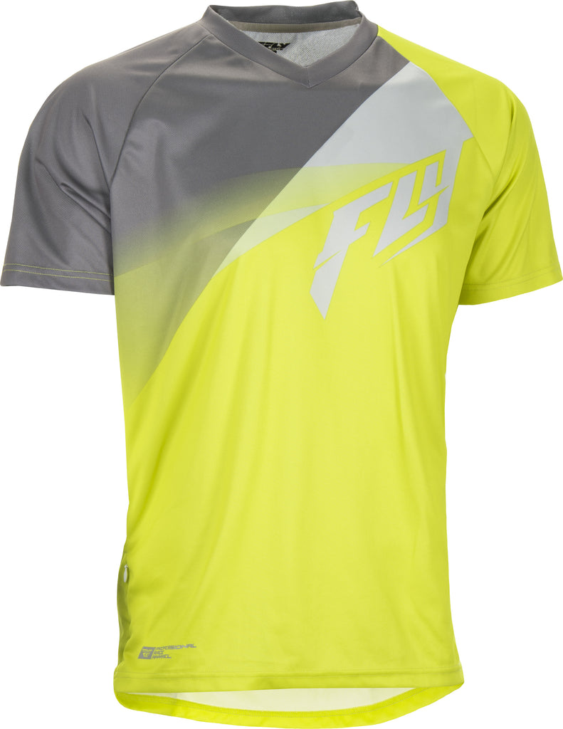 FLY RACING SUPER D JERSEY LIME/GREY SM 352-0784S